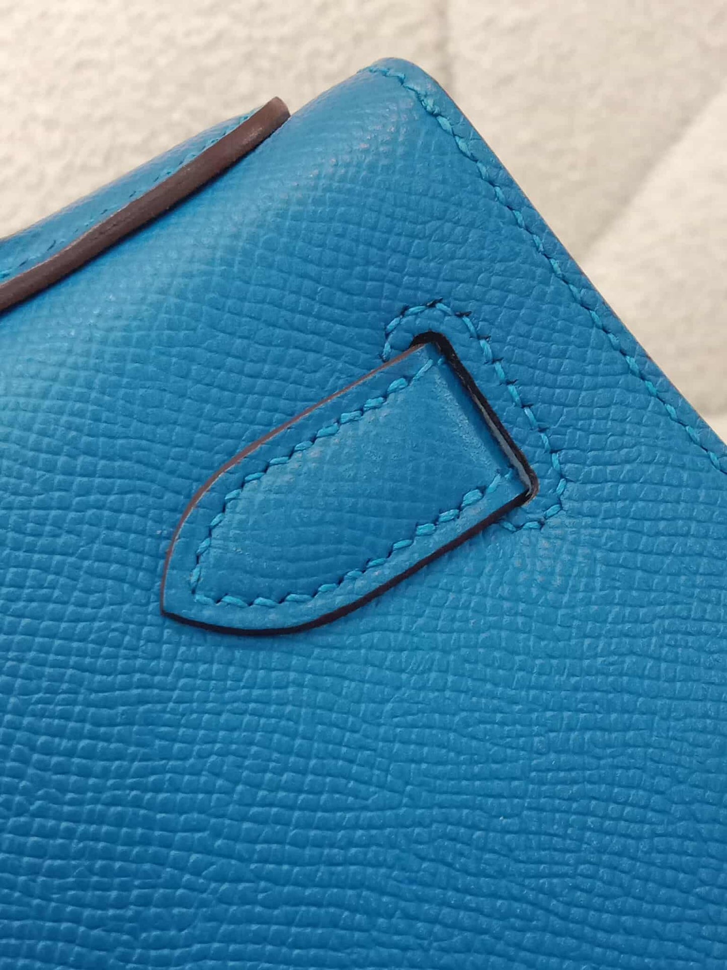 Hermes Kelly 28 Mykonos Sellier Epsom Stamp O Square 2011
