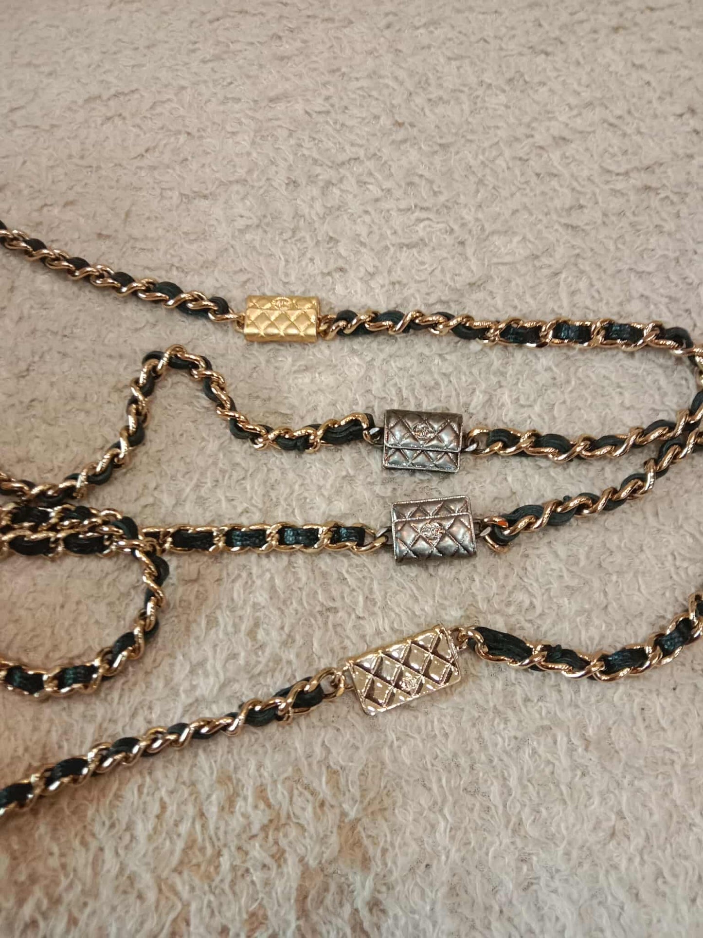 Chanel Classic Wallet on Chain Black Caviar Microchipped