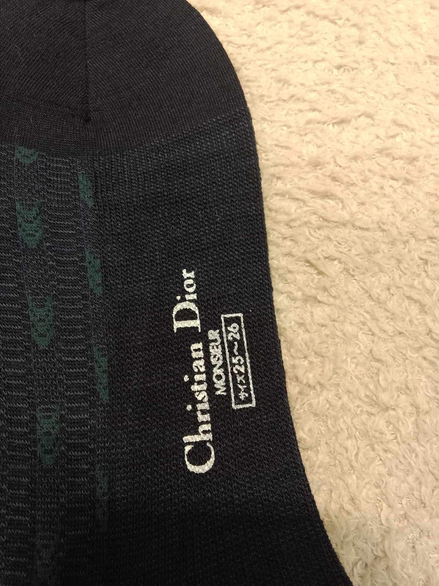 Dior Socks Monsieur Black/Green