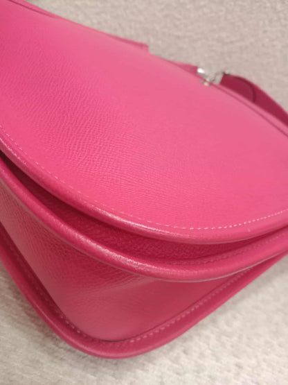 Hermes Evelyne Rose Tyrien Epsom PM Stamp Q Square 2013