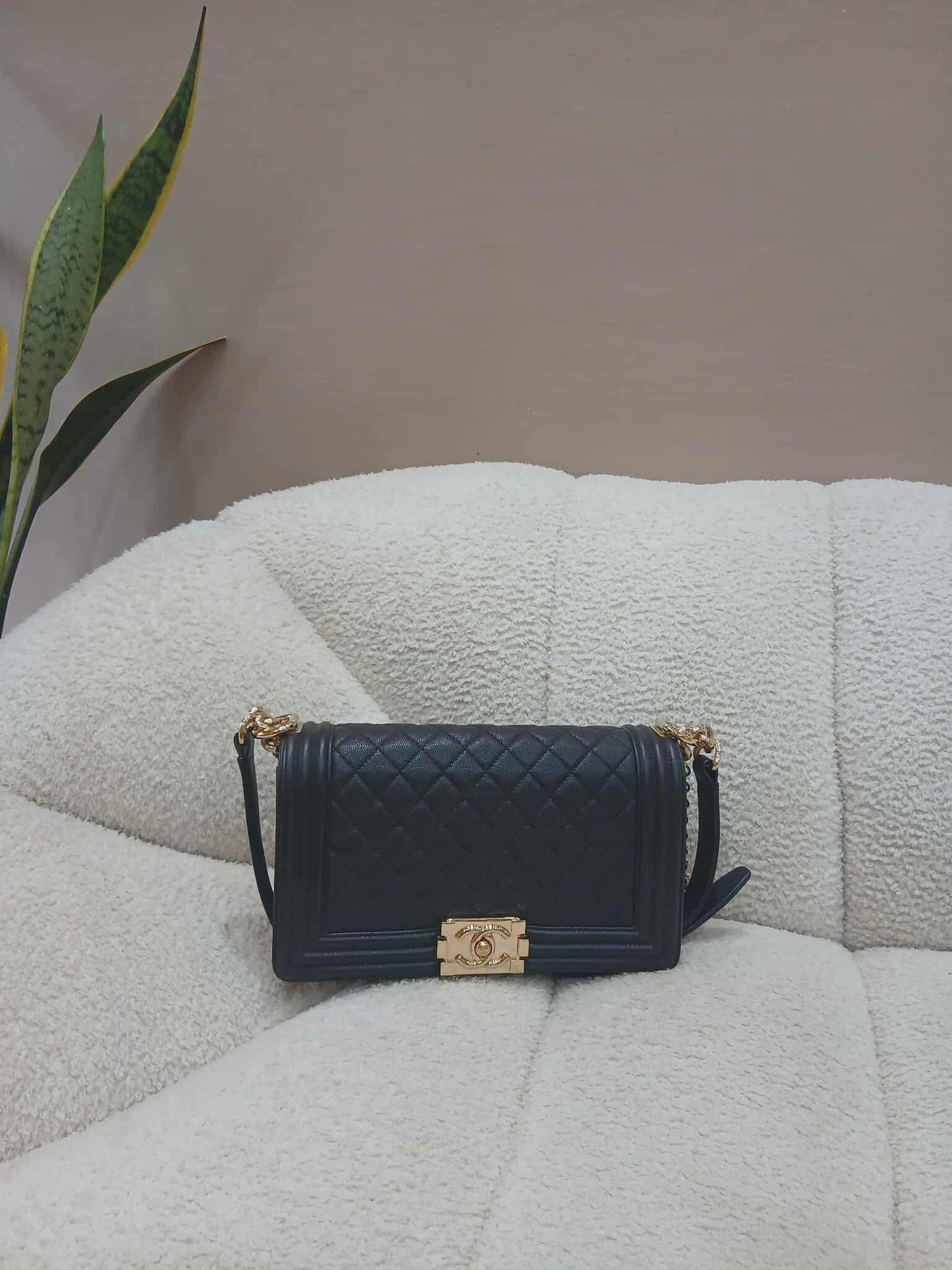 Chanel Leboy Caviar Old Medium Black Series 23