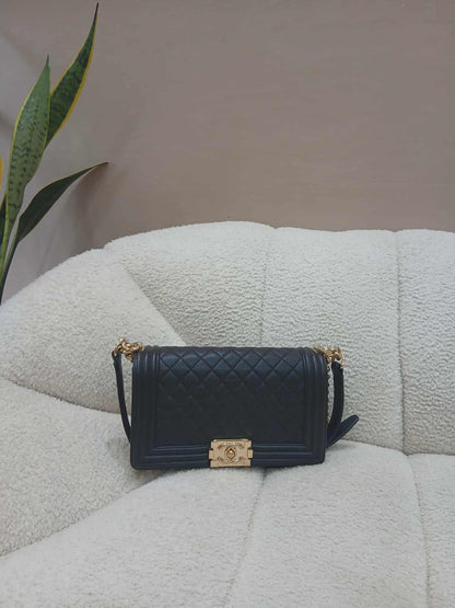 Chanel Leboy Caviar Old Medium Black Series 23