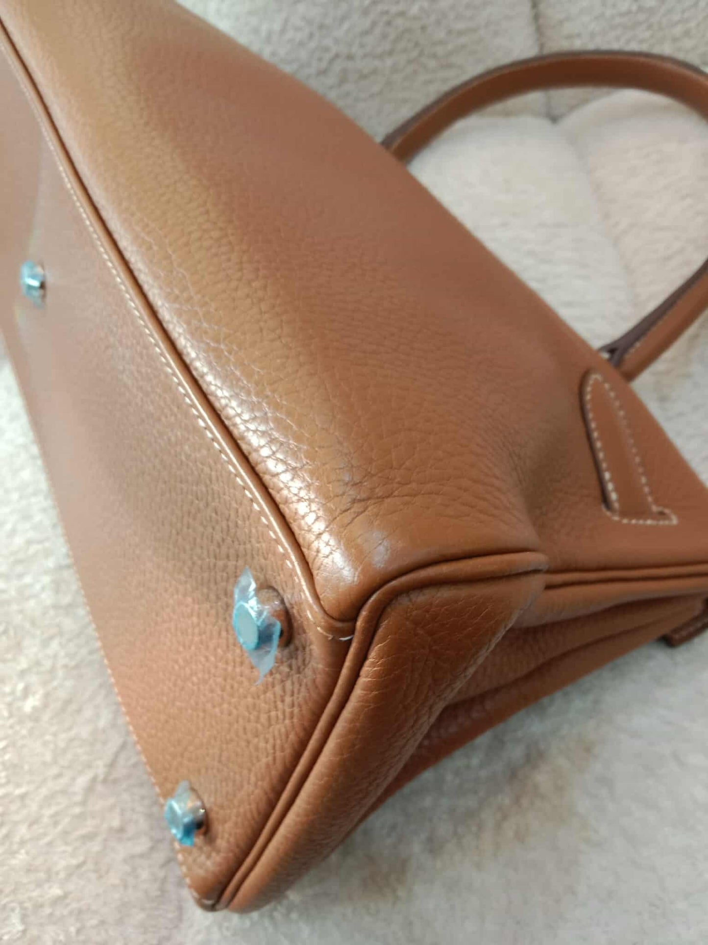 Hermes JPG 42 Gold Clemence Stamp N Square 2010