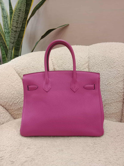 Hermes Birkin 30 Pink Fanta Togo Stamp A 2017