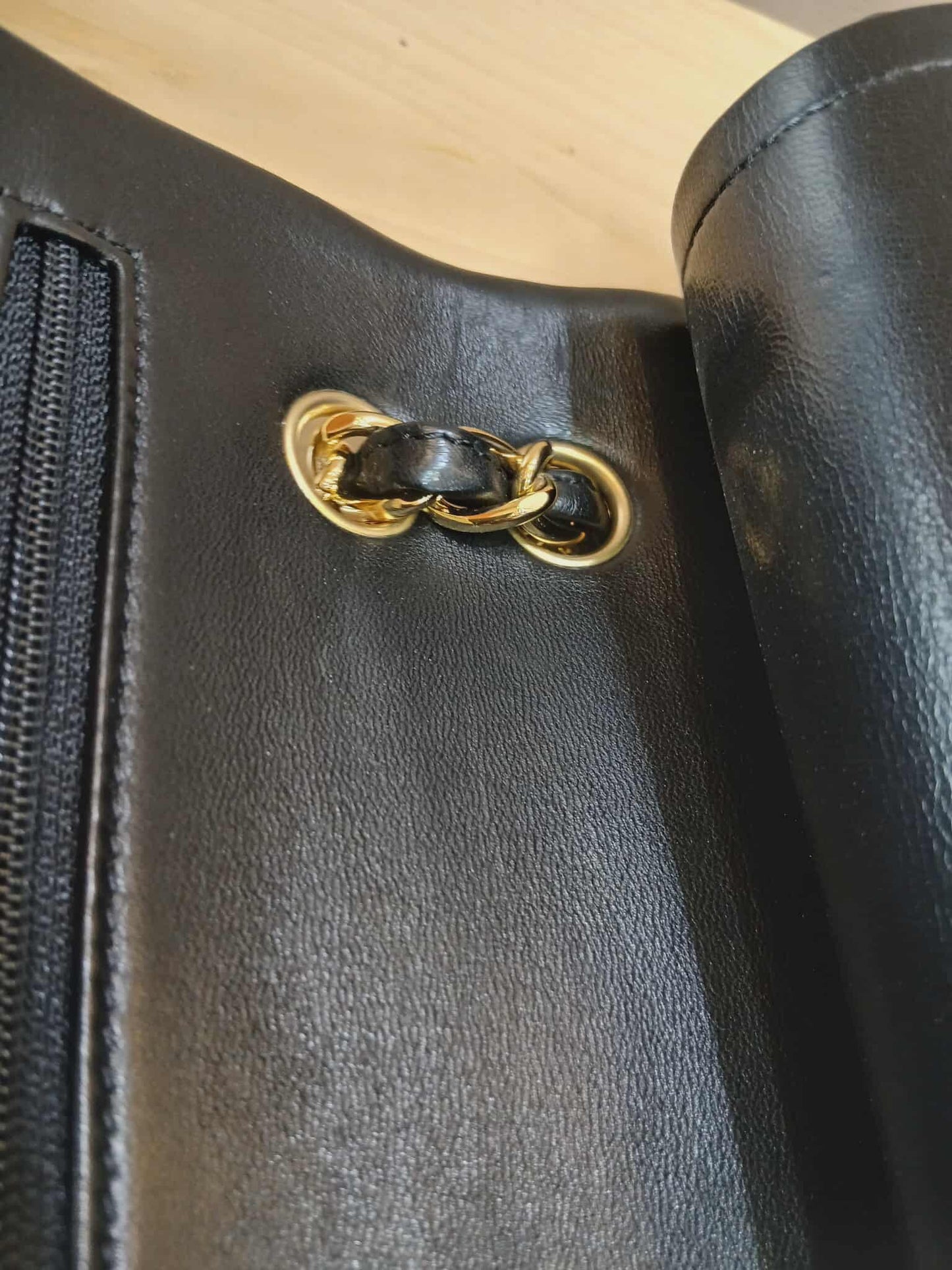 Chanel Double Flap Jumbo Lambskin Black Series 16