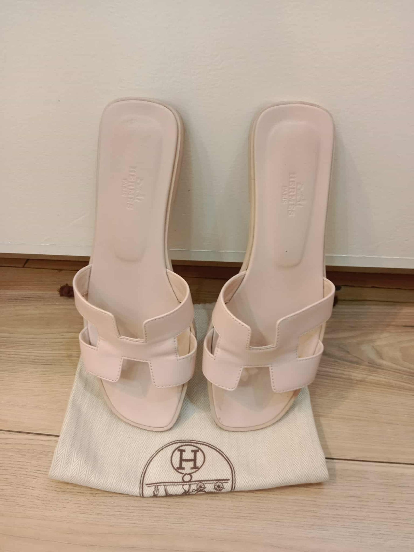 Hermes Oran Blush Pnk Size 38 1/2