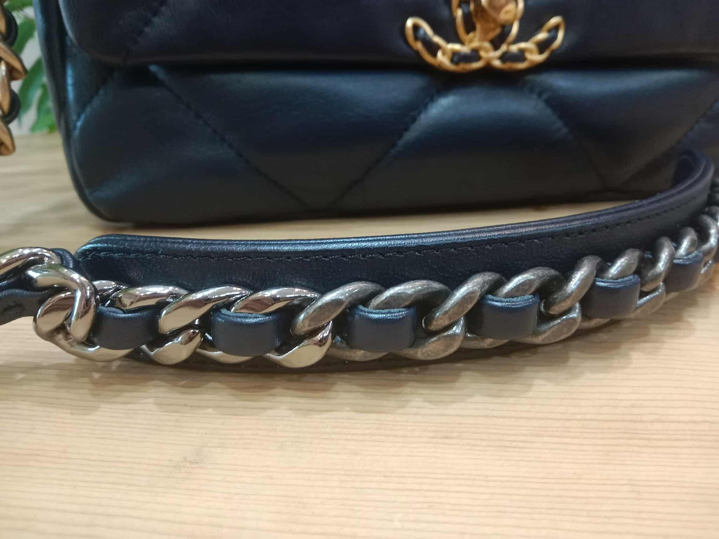 Chanel 19 Beige Midnight Blue Small Series 30