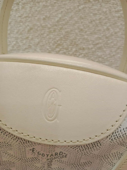 Goyard Saint Jeanne Bowler Bag White
