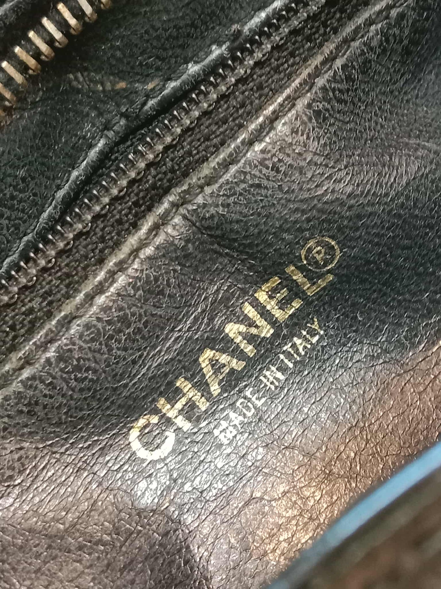 Chanel Medallion Black Caviar Series 7