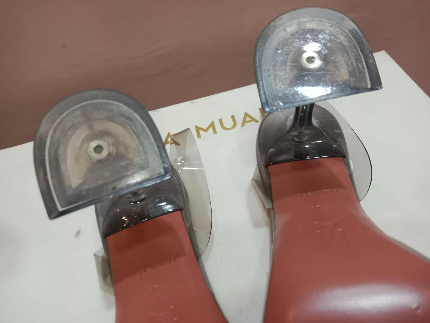 Amina Muaddi Begum Transparent Pumps Size 37 1/2