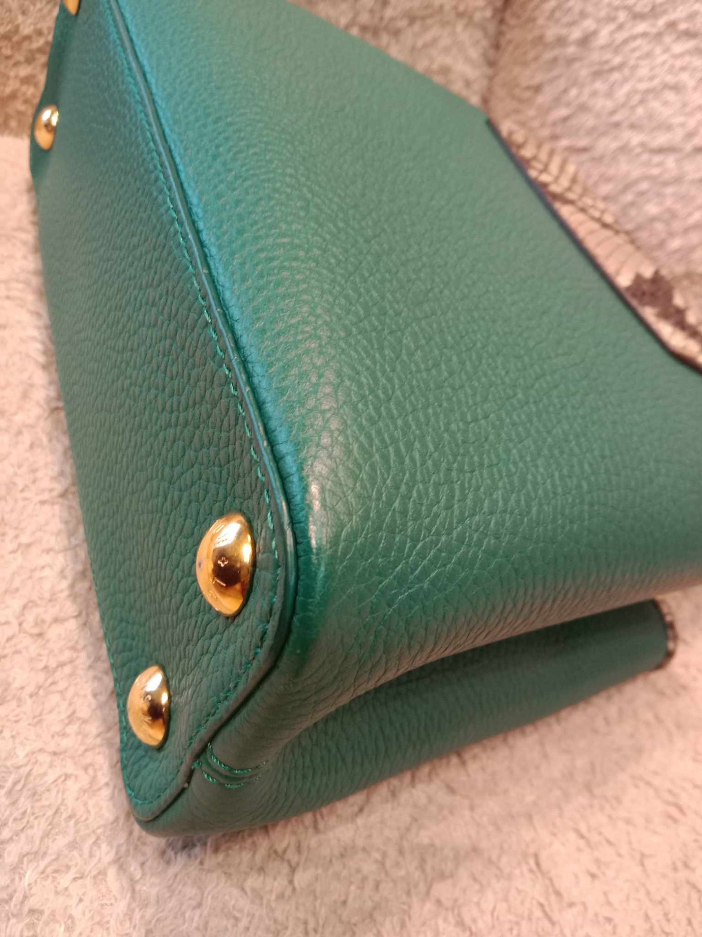 Louis Vuitton Capucine BB Python Green