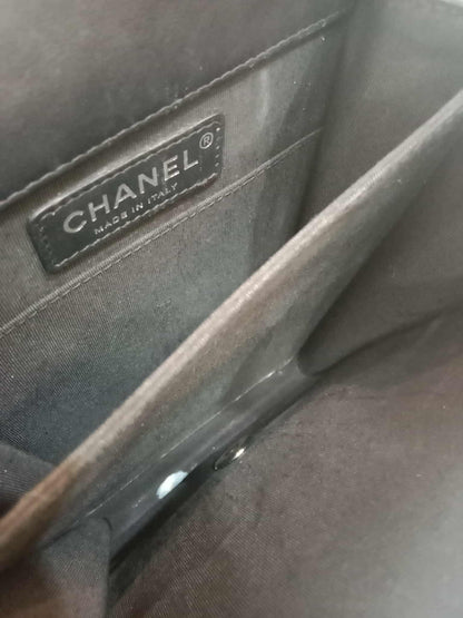 Chanel North South Boy Flap Bag Tweed/Lambskin Series 27