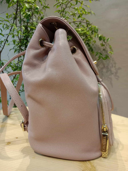Chanel Quilted Caviar Business Affinity Light Pink Backpack Series 25