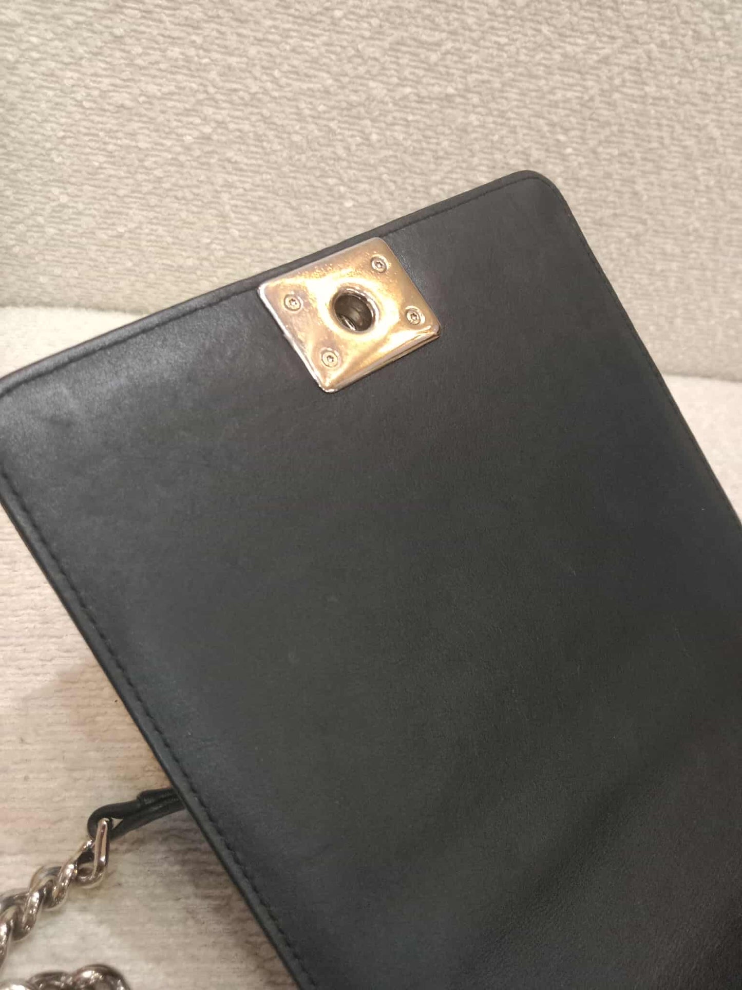 Chanel North South Boy Flap Bag Tweed/Lambskin Series 27