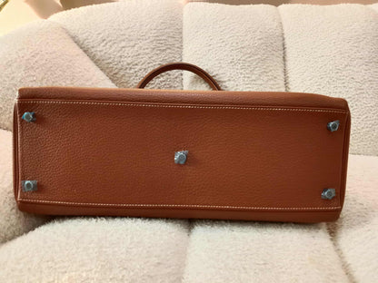 Hermes JPG 42 Gold Clemence Stamp N Square 2010