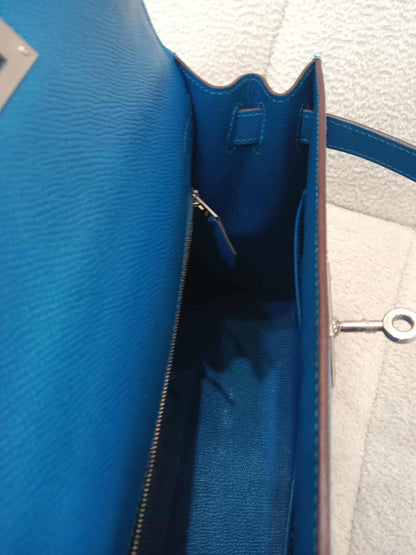 Hermes Kelly 28 Mykonos Sellier Epsom Stamp O Square 2011