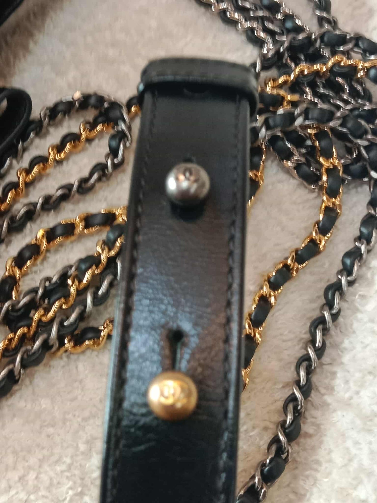 Chanel Gabrielle Hobo Bag Bicolor Blue/Black Series 29