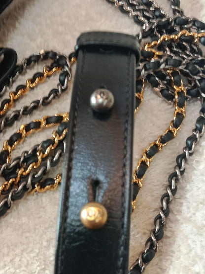 Chanel Gabrielle Hobo Bag Bicolor Blue/Black Series 29