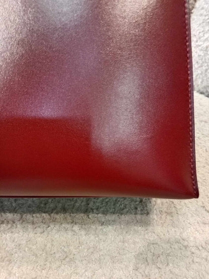 Hermes Kelly 32 Rouge Boxcalf Stamp E Square 2001