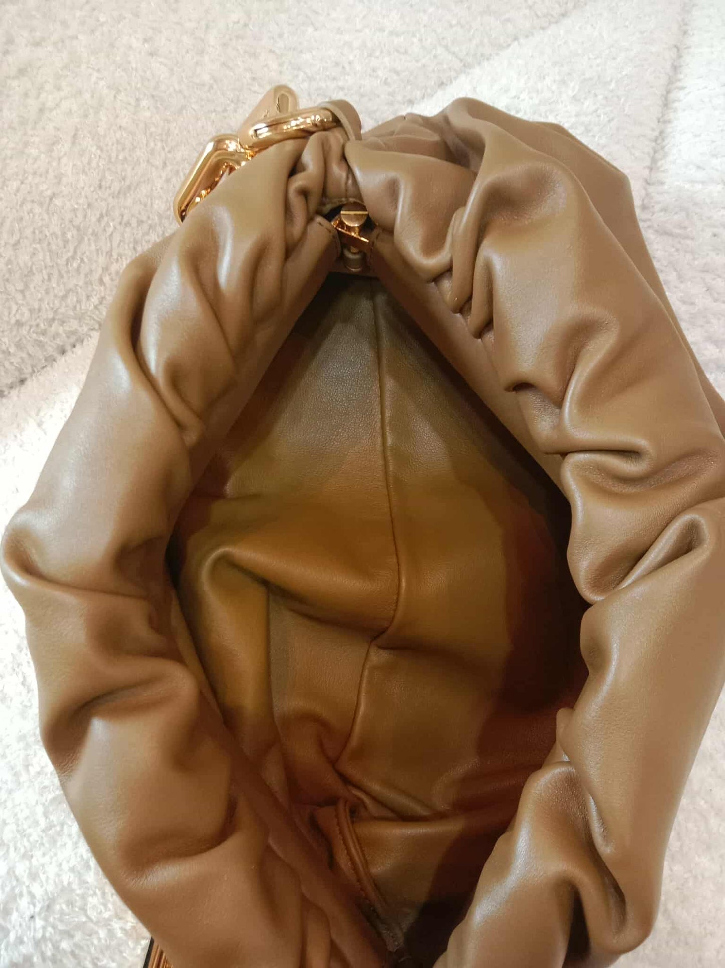 Bottega Veneta Chain Pouch Brown