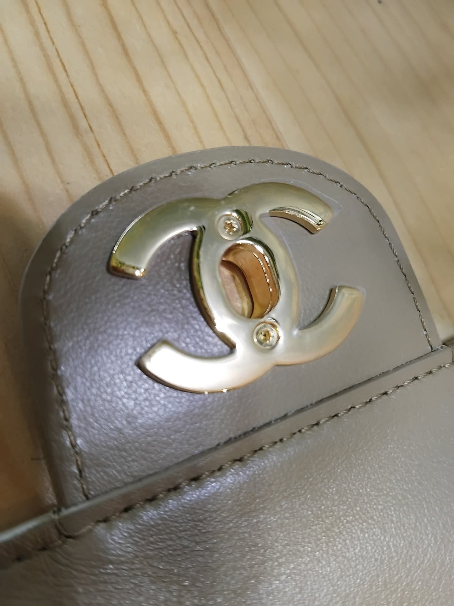Chanel XXL Flap in Dark Beige Suede Microchipped