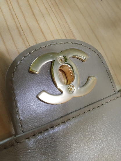Chanel XXL Flap in Dark Beige Suede Microchipped