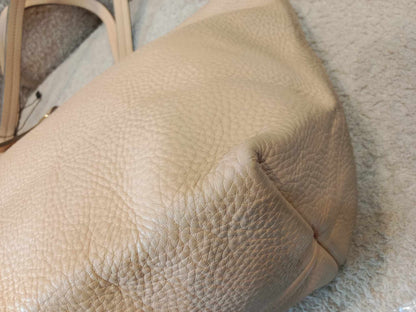 Salvatore Ferragamo Beige Leather Bice Tote