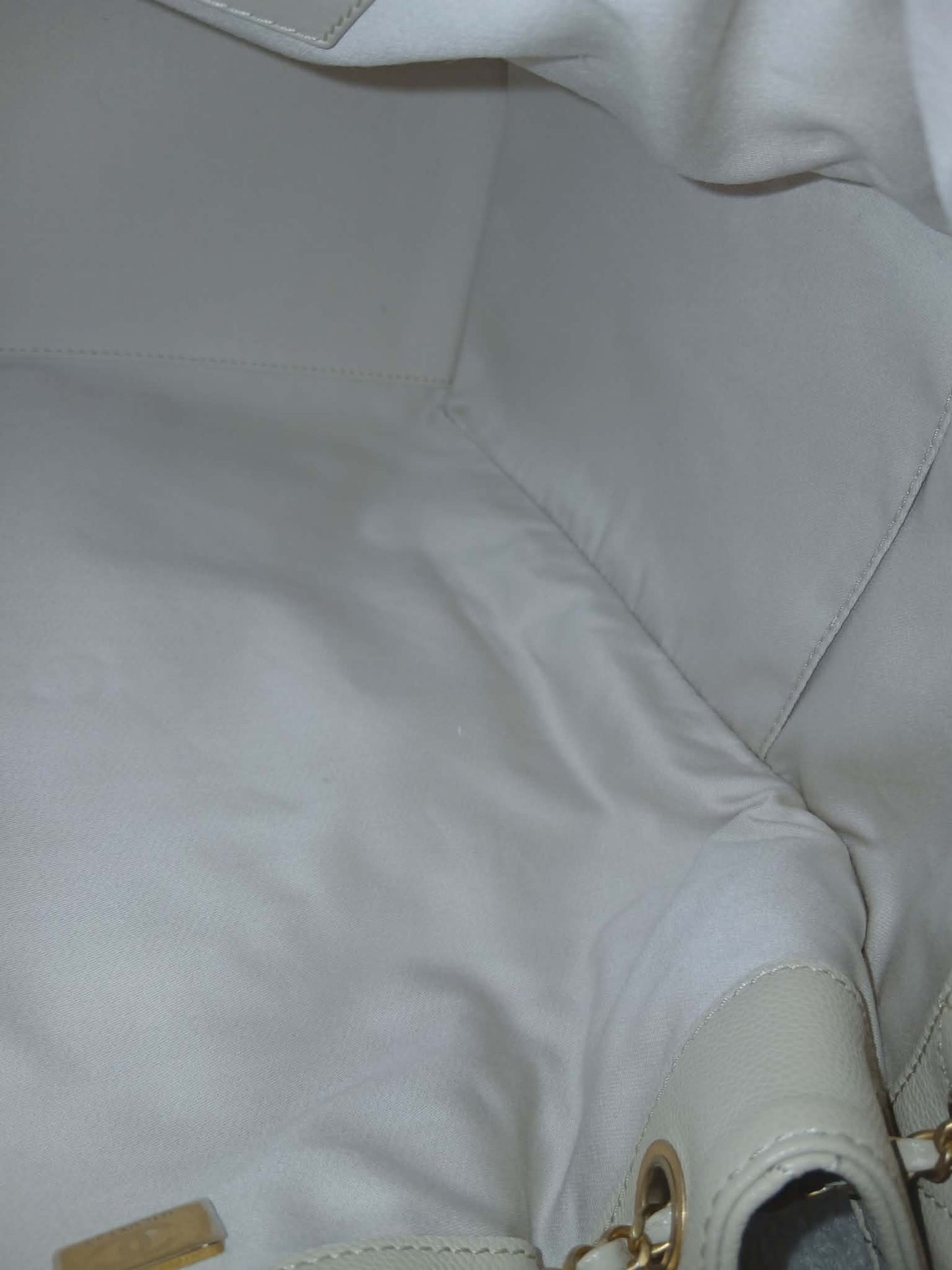 Chanel 25 Beige Caviar Medium Microchipped