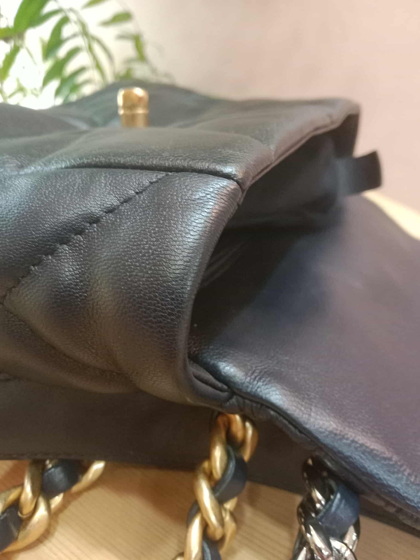 Chanel 19 Beige Midnight Blue Small Series 30