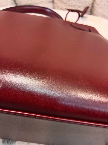 Hermes Kelly 32 Boxcalf Bordeaux Stamp F Square 2002