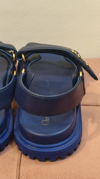 Dior Dioract Blue Royal Lambskin Size 38