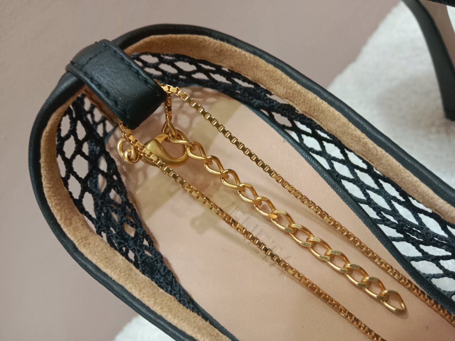 Bottega Veneta Stretch Pumps Black Mesh Square Toe Size 36