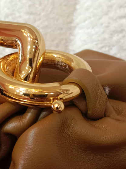 Bottega Veneta Chain Pouch Brown