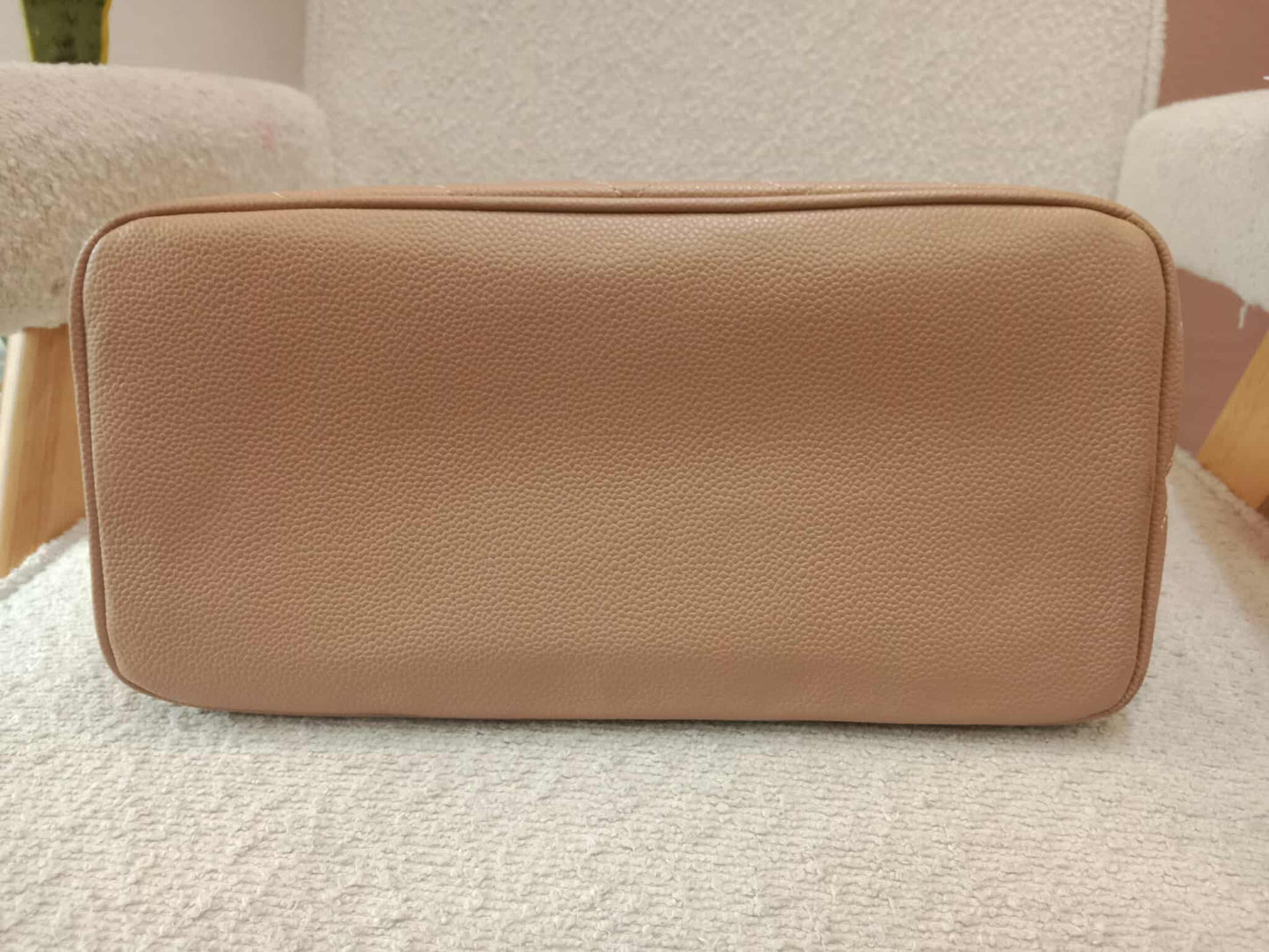 Chanel Medallion Beige Caviar Series 11