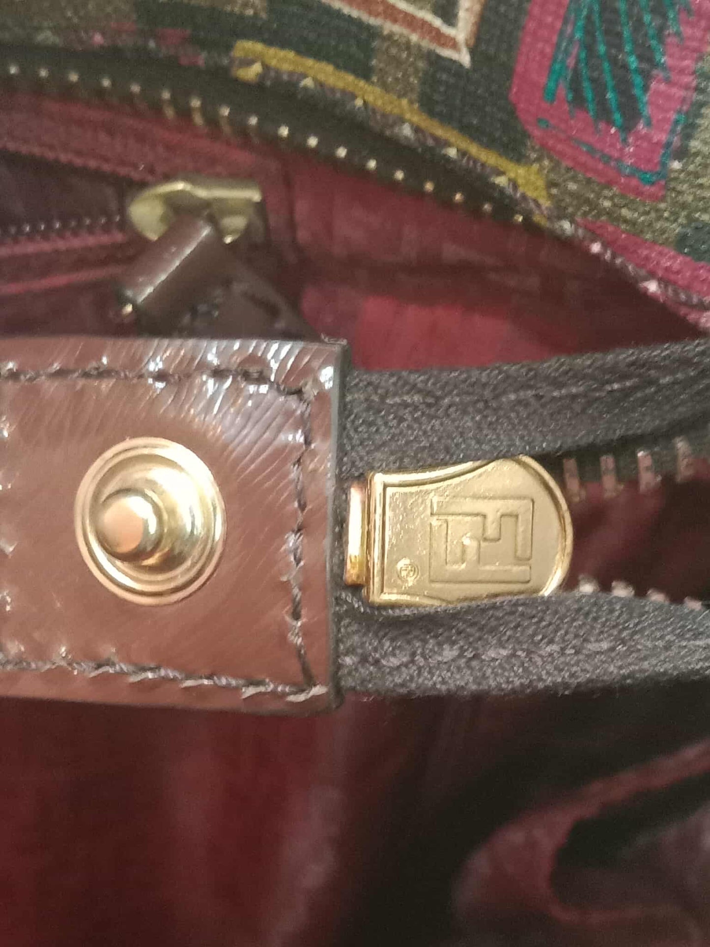 Fendi Multicolor Zucca Spalmati Roll Tote Bag