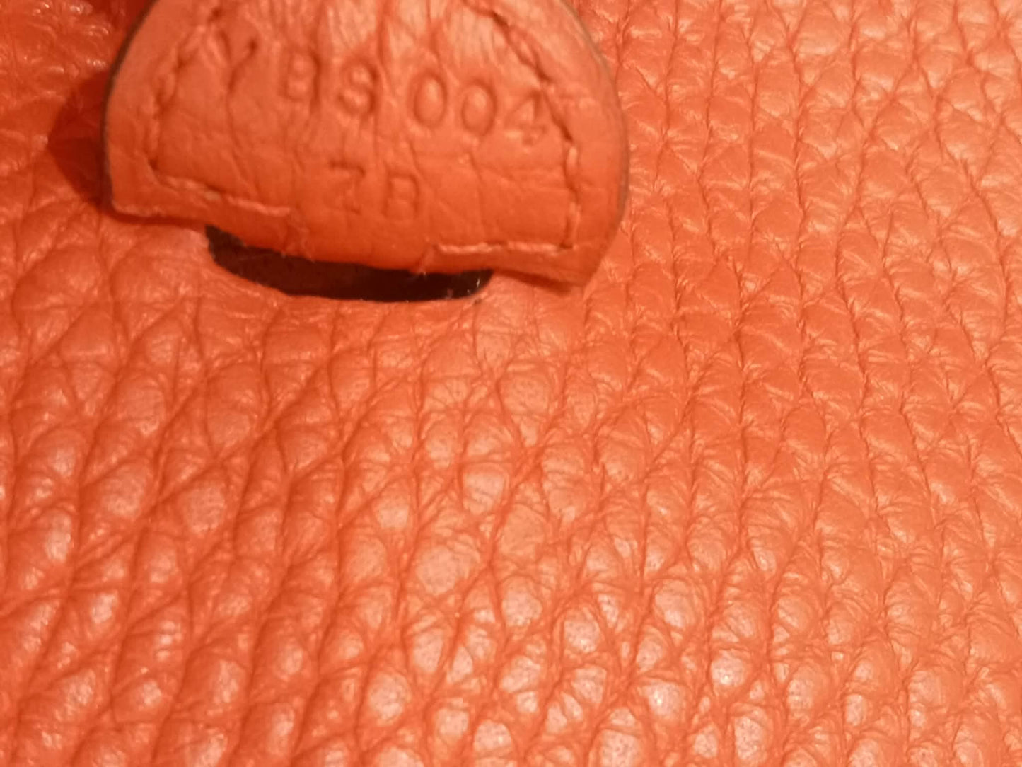 Hermes MIni Evelyne Orange Clemence Stamp Y 2020