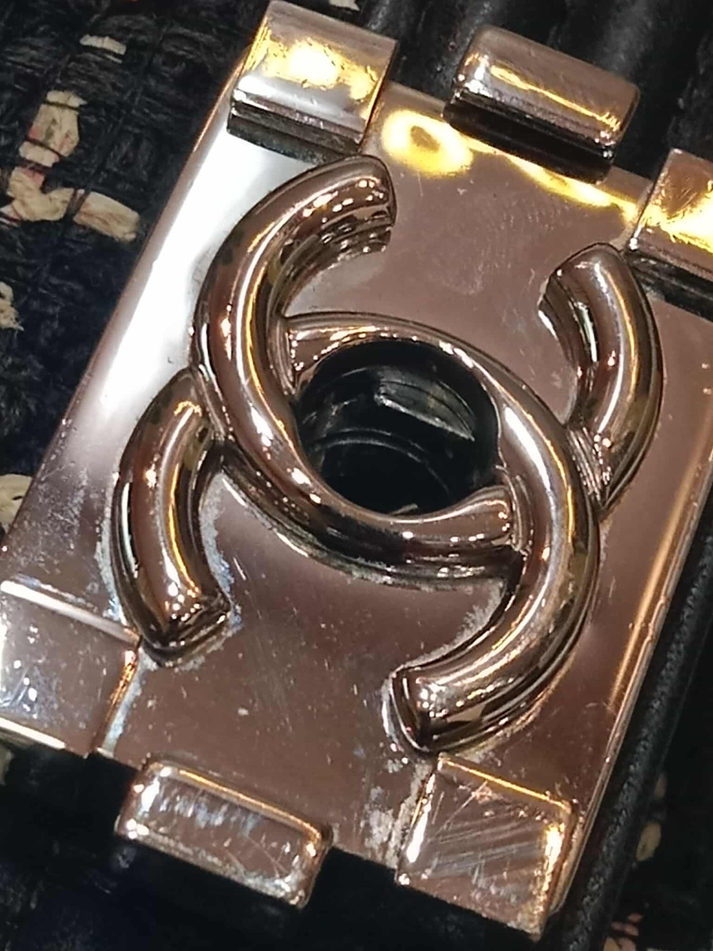 Chanel North South Boy Flap Bag Tweed/Lambskin Series 27