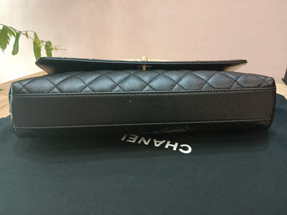 Chanel Cocohandle Eastwest Top Handle Caviar Bag Black