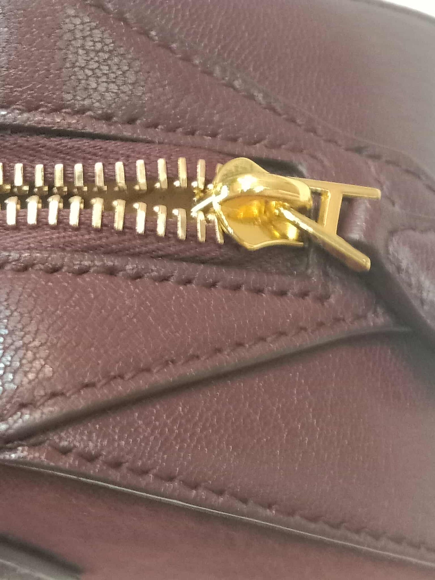 Alaia Le Teckel Suede Bag Burgundy