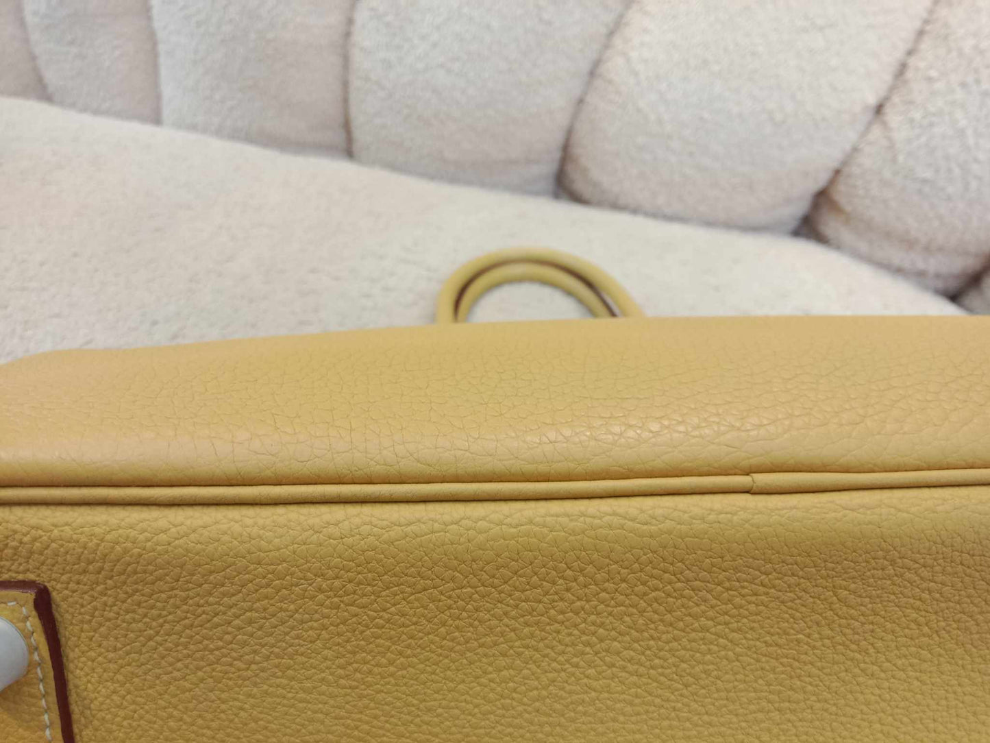 Hermes Birkin 35 Jaune Poussin Togo Stamp M Square 2009