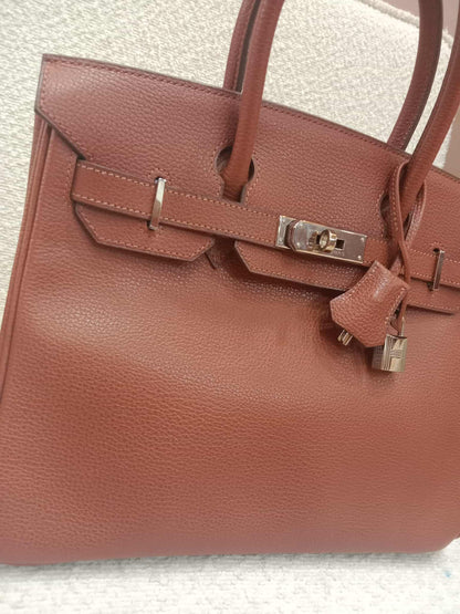 Hermes Birkin 30 Ardennes Noisette Stamp I Square 2005