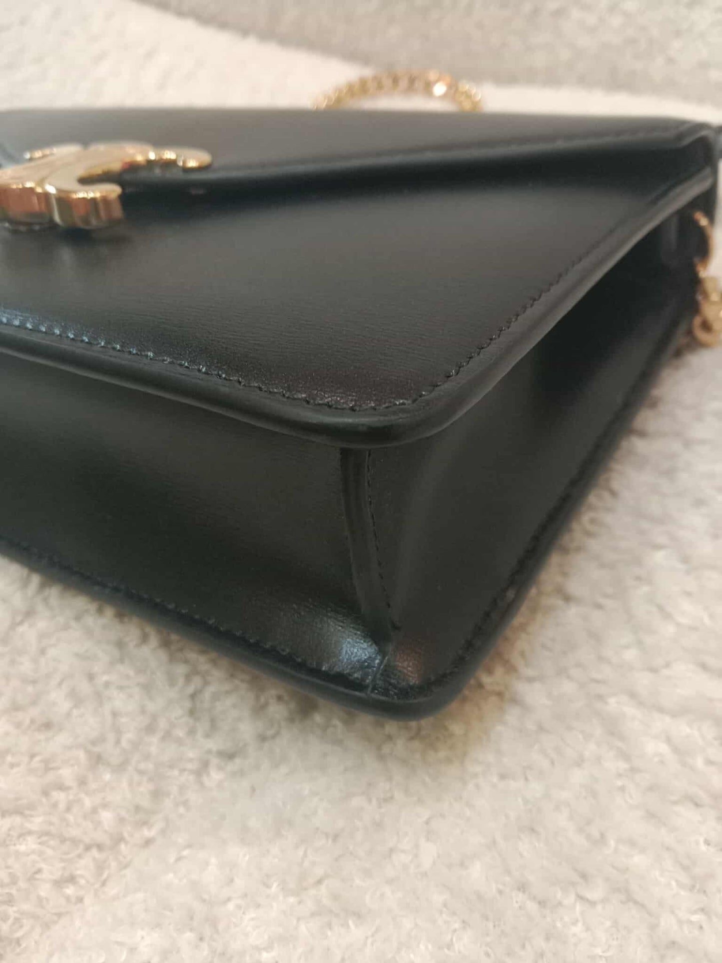 Celine Wallet on Chain Margo in Shiny Calfskin