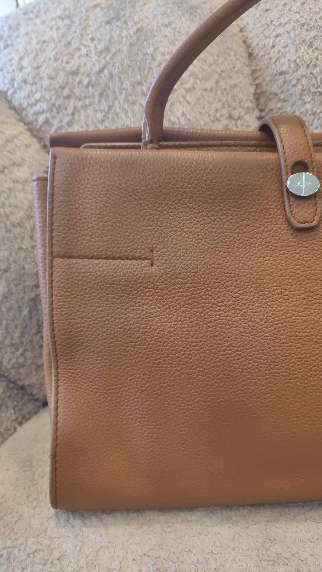 Loro Piana Odessa Cluisee Top Handle Brown Bag