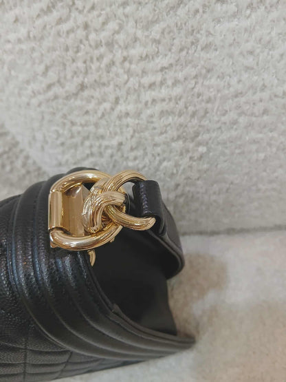 Chanel Leboy Caviar Old Medium Black Series 23