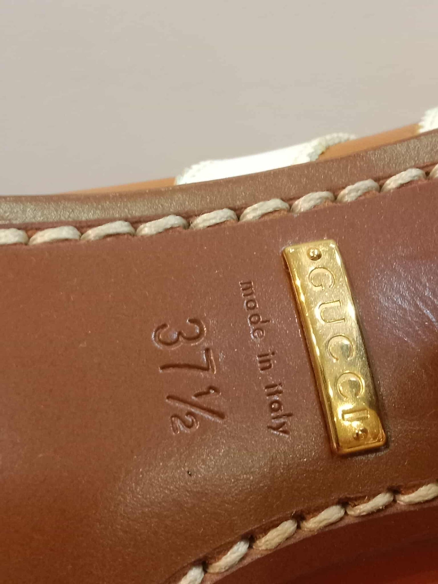Gucci x Adidas Collaboration Knee-High Boots Cognac Size 37 1/2