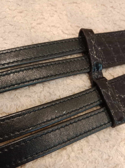 Hermes Noir Touch Alligator Double Etrievier Belt