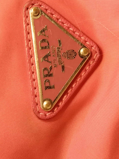 Prada Pink Tessuto Nylon/Leather Messenger Bag