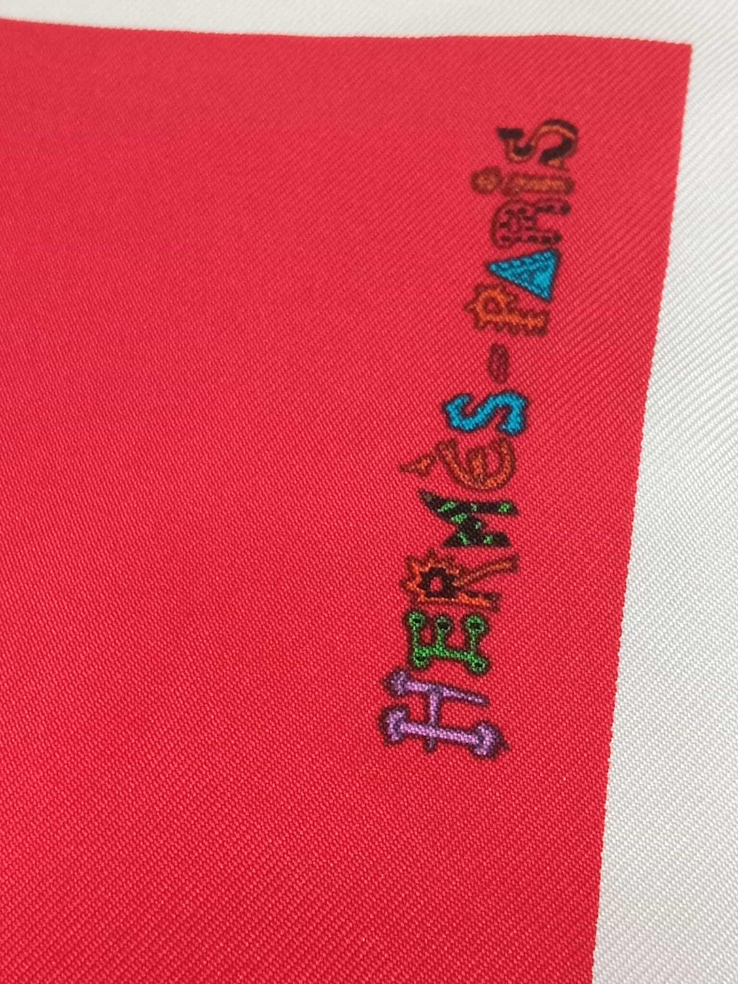 Hermes Scarf in the "La Folle Parade" Design