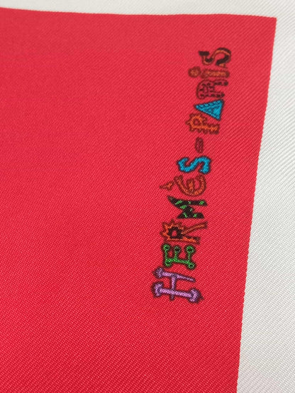 Hermes Scarf in the "La Folle Parade" Design