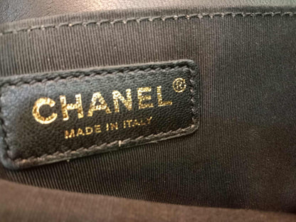 Chanel Leboy Quilted Lambskin Old Medium Black Series 23